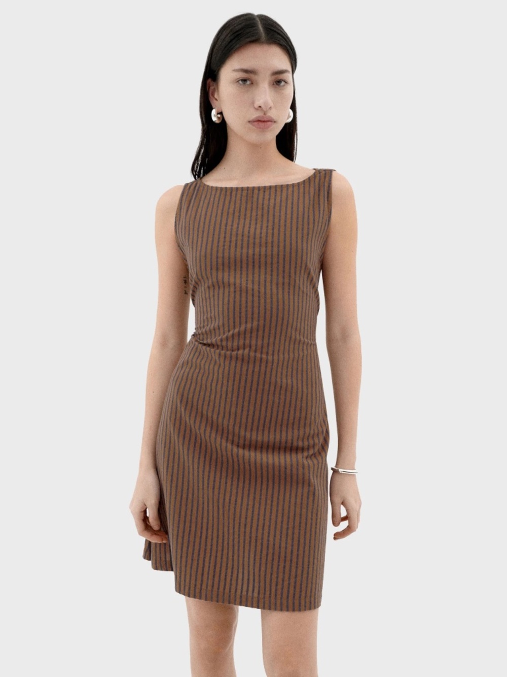Thinking Mu Striped Cecile Dress SM